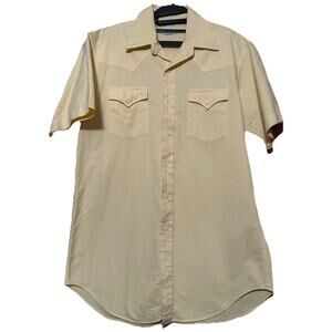 Ripley Vintage XL Tall Men’s Shirt Yellow Cotton Blend Rodeo Western